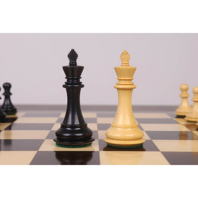 3.3" Spiraled Steed Luxury Chess Set- Chess Pieces Only - Ebony & Boxwood