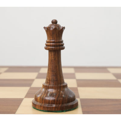 Slightly Imperfect 3.7" Reproduced Drueke Player's Choice Chess Set - Chess Pieces Only - Golden Rosewood