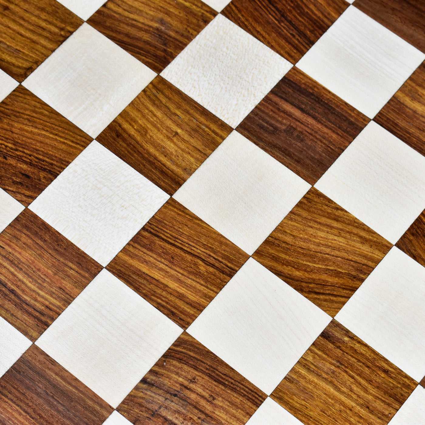 17" Inlaid Wood Chess board -Golden Rosewood & Maple - Algebraic Notations