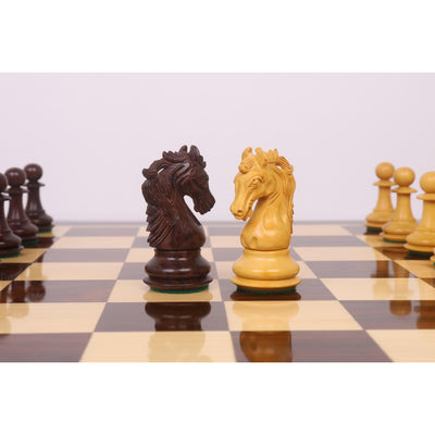 3.9" Heritage Series Staunton Chess set- Chess Pieces Only- Rosewood & Boxwood