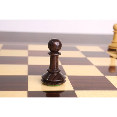 3.5" Monolith Miniature Chess Set- Chess Pieces Only - Rosewood & Boxwood