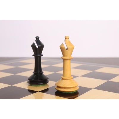 3.5" Monolith Miniature Chess Set- Chess Pieces Only - Ebonised Boxwood