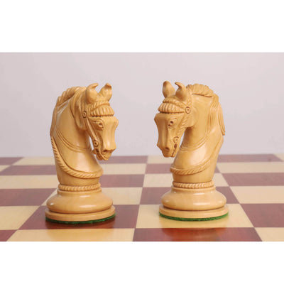 Combo of 4.3" Imperator Luxury Staunton Chess Set - Pieces in Bud Rosewood with Chess Board and Storage Box