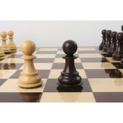 Combo of 4.1" Pro Staunton Weighted Wooden Chess Pieces in Rosewood with 21" Board and Wooden Storage Box