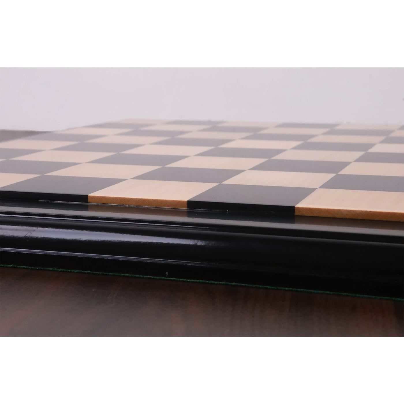 21" Ebony & Maple Wood Luxury Chessboard - 55 mm Square- Raised Tiles