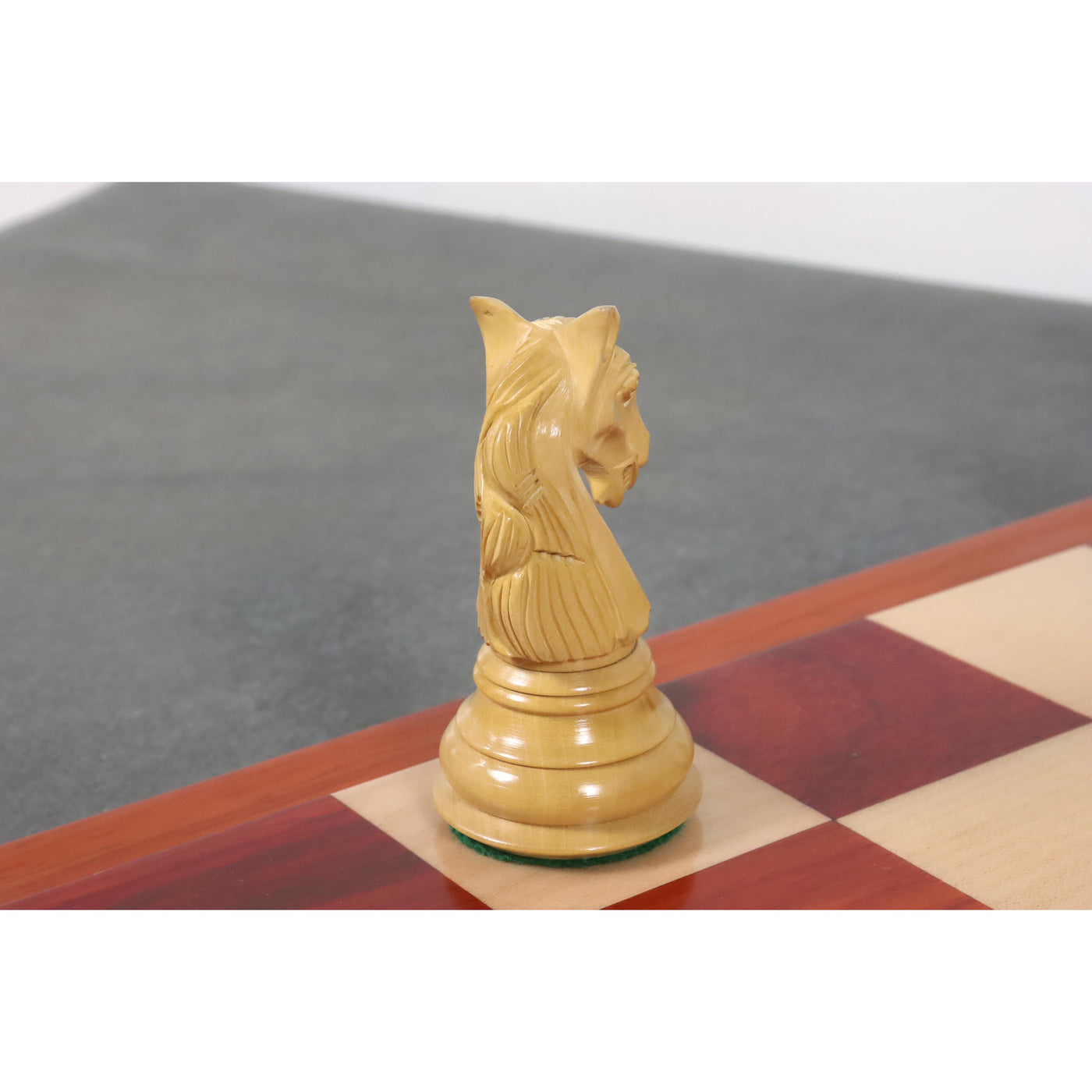 Combo of 4.6" Rare Columbian Luxury Chess Set - Pieces in Bud Rosewood with Board and Box