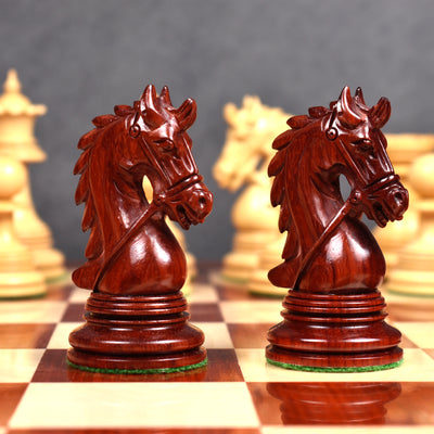 4.3" Napoleon Luxury Staunton Chess Set - Chess Pieces Only -Triple Weight Bud Rosewood