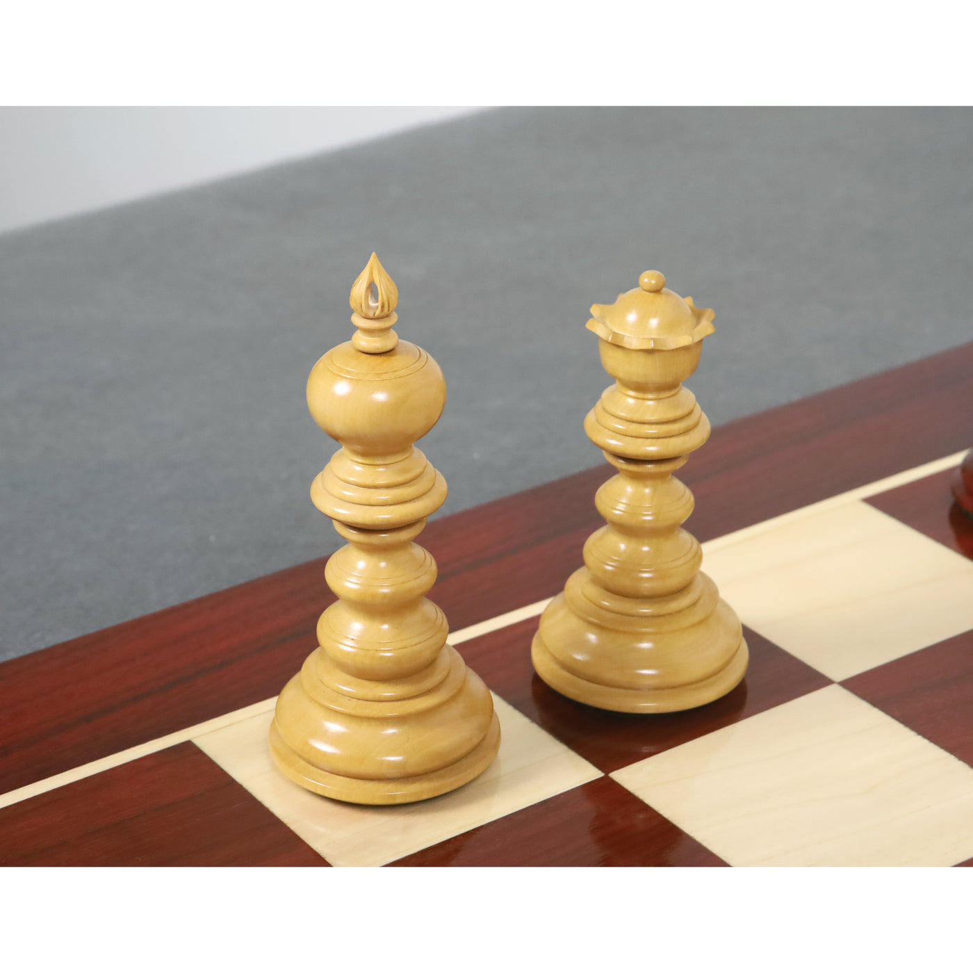 Slightly Imperfect 4.3" Marengo Luxury Staunton Chess Set- Chess Pieces Only- Bud Rosewood Triple Weight