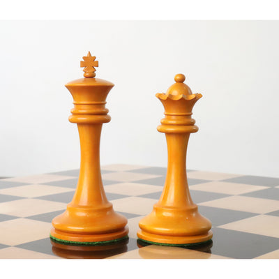 Slightly Imperfect 19th century B & Co reproduced Chess Set- Chess Pieces Only- Genuine Ebony Wood – 4.3″