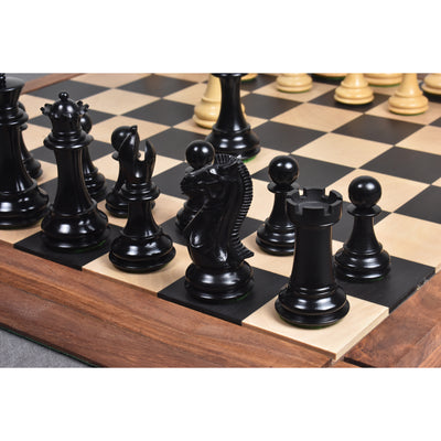 4.1" Traveller Staunton Luxury Chess Set - Chess Pieces Only-Triple Weighted Ebony Wood