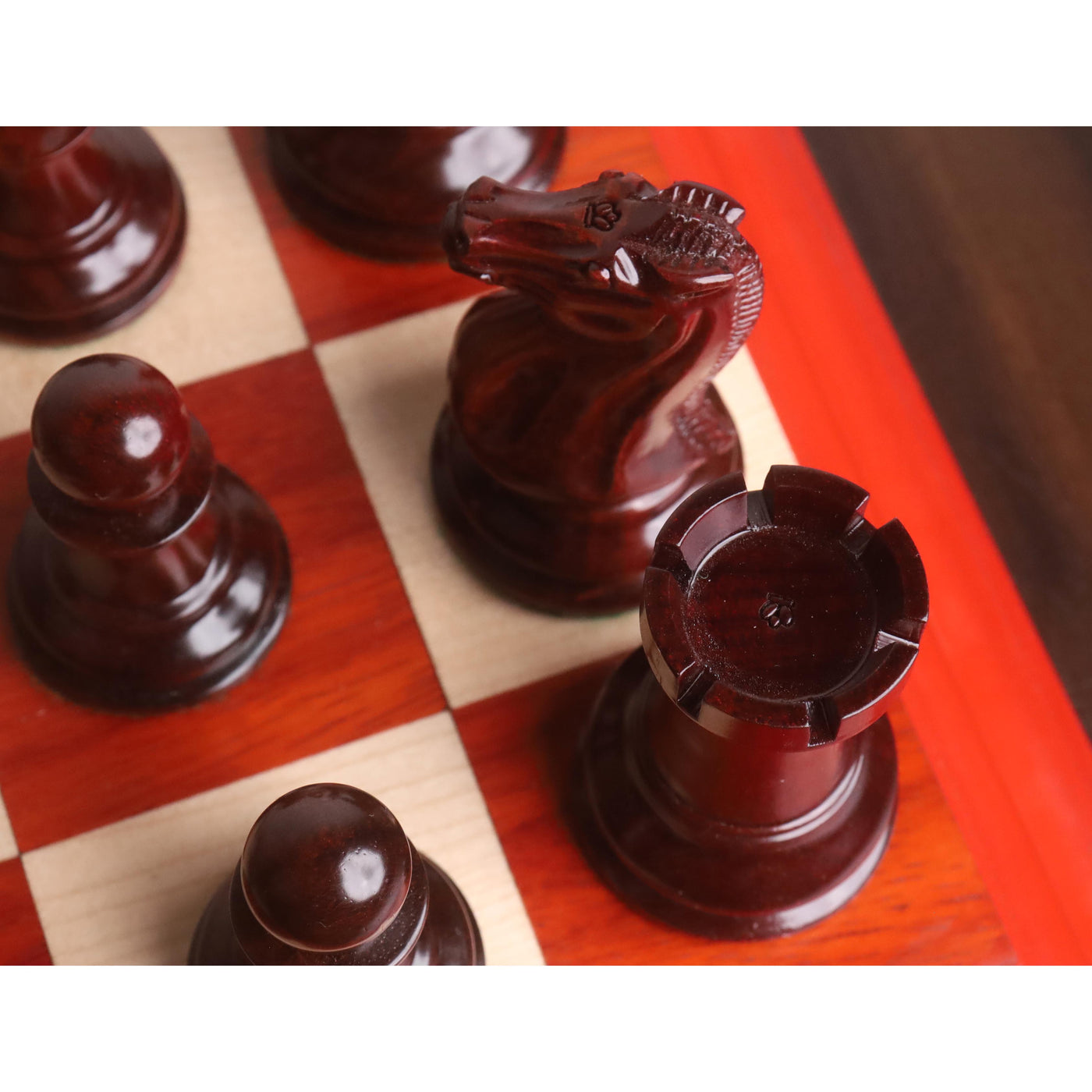 1849 Original Staunton Chess Set- Chess Pieces Only- Lacquered Distres