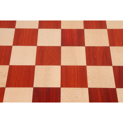 21" Bud Rosewood & Maple Wood Luxury Chessboard with Carved Border- 57 mm Square