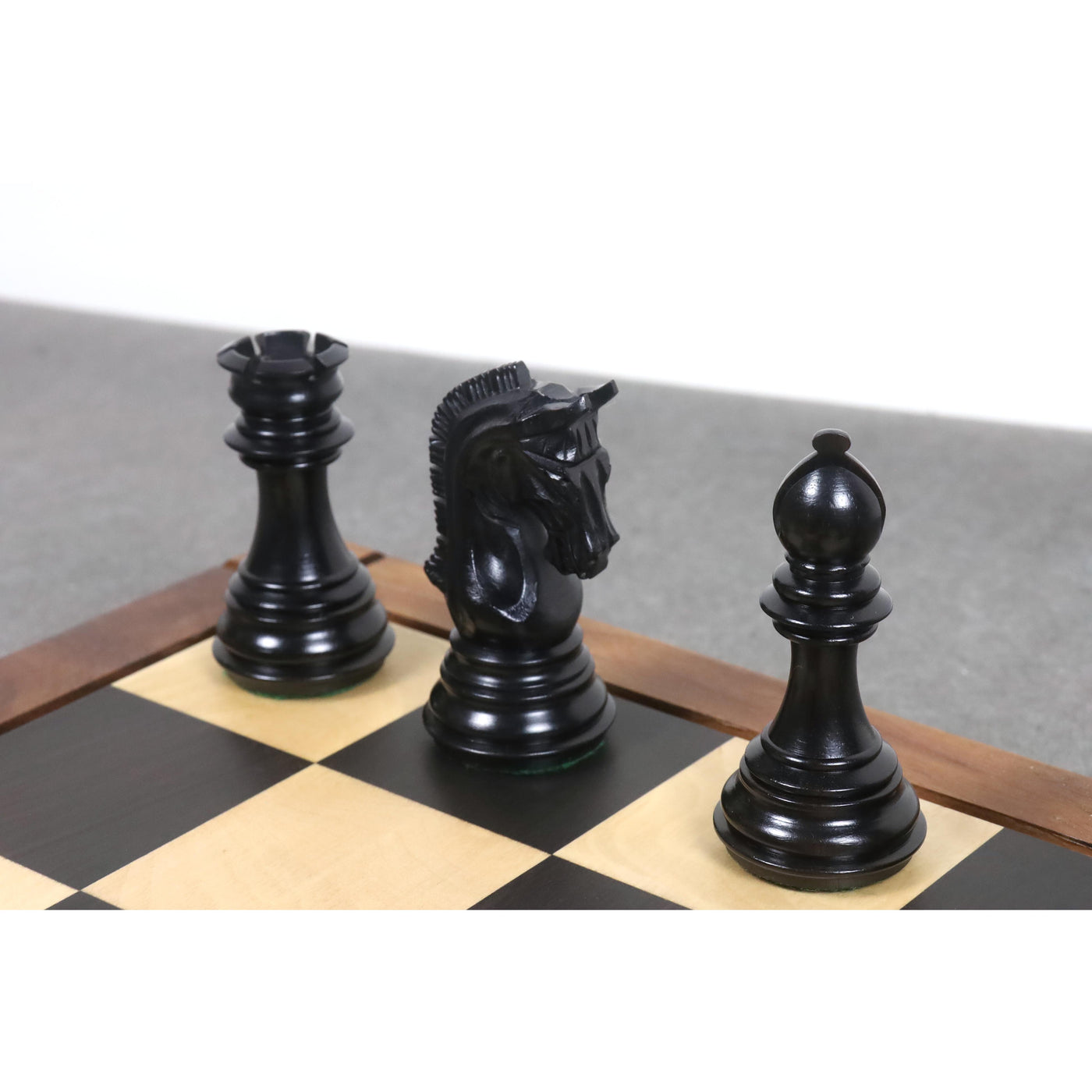 Combo of 3.8" Imperial Staunton Luxury Chess Set - Pieces in Ebony Wood with 21" Ebony Board and Box