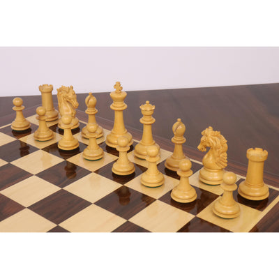 3.9" Heritage Series Staunton Chess set- Chess Pieces Only- Rosewood & Boxwood