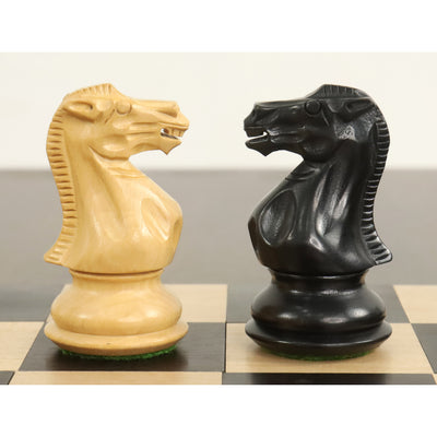 3" Professional Staunton Chessnut Air Sensor Compatible Set- Chess Pieces Only- Ebonised Boxwood