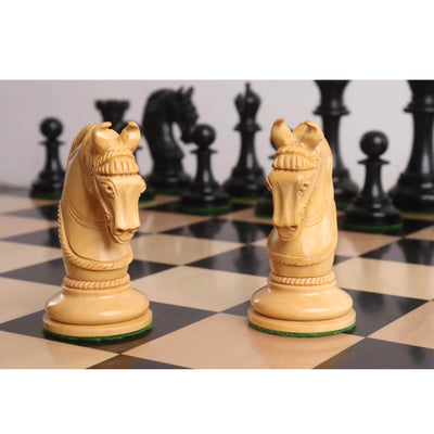 Combo of 4.3" Imperator Luxury Staunton Chess Set - Pieces in Ebony Wood with Board and Box