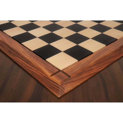 25" Players Choice Ebony & Maple Wood Chess Board- 65 mm square - Matt Finish