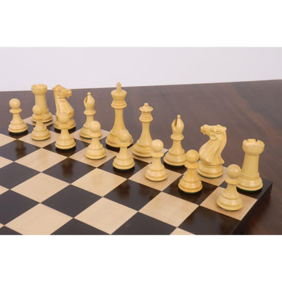 4" Sleek Staunton Luxury Chess Set - Chess Pieces Only - Triple Weighted Ebony Wood