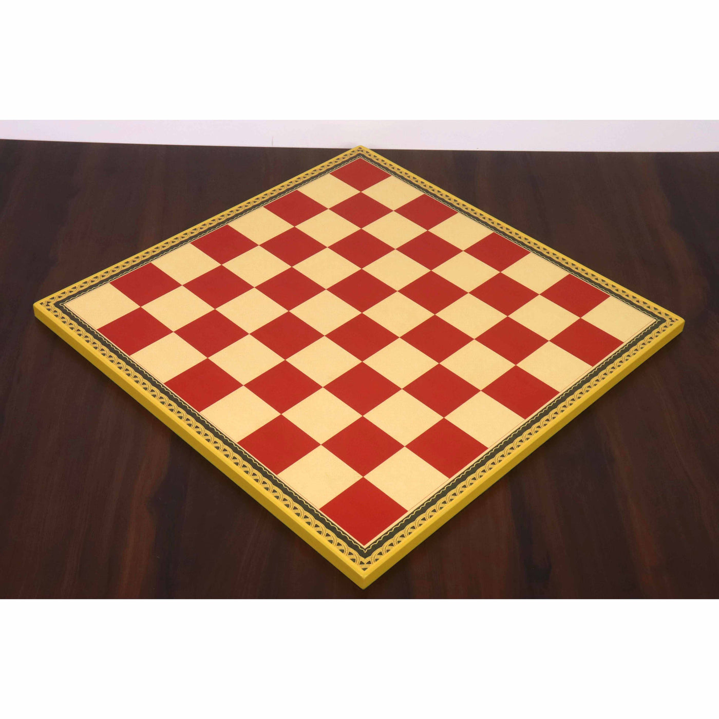 20" Leuchars Wooden Printed Chess Board - 57mm square - Gloss Finish