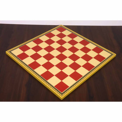 20" Leuchars Wooden Printed Chess Board - 57mm square - Gloss Finish