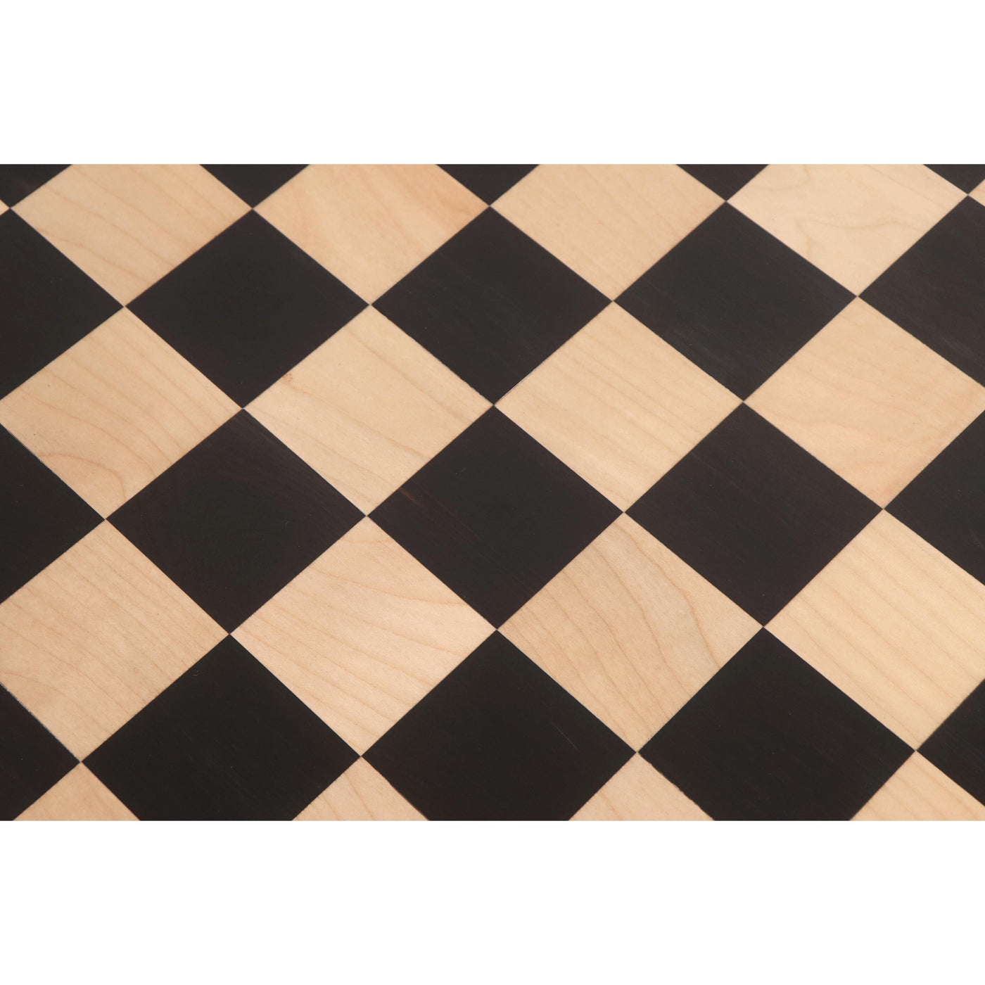 21 inches Large Solid Inlaid Ebony & Maple Wood Chess board - Square of 55 mm