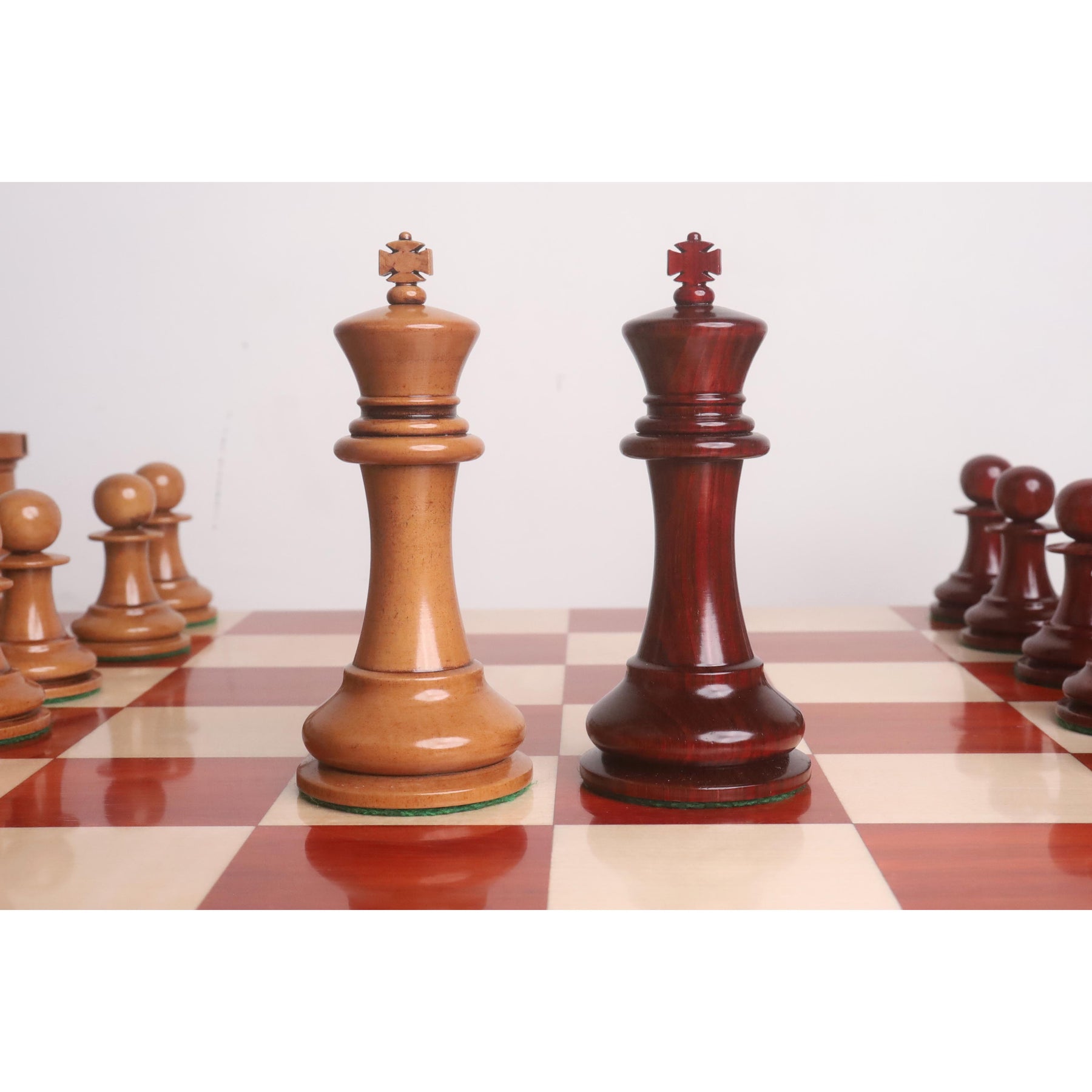 1849 Original Staunton Chess Set- Chess Pieces Only- Lacquered Distres