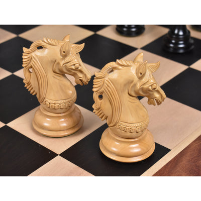 4.6" Prestige Luxury Staunton Chess Set - Chess Pieces Only -Natural Ebony Wood- Triple Weighted