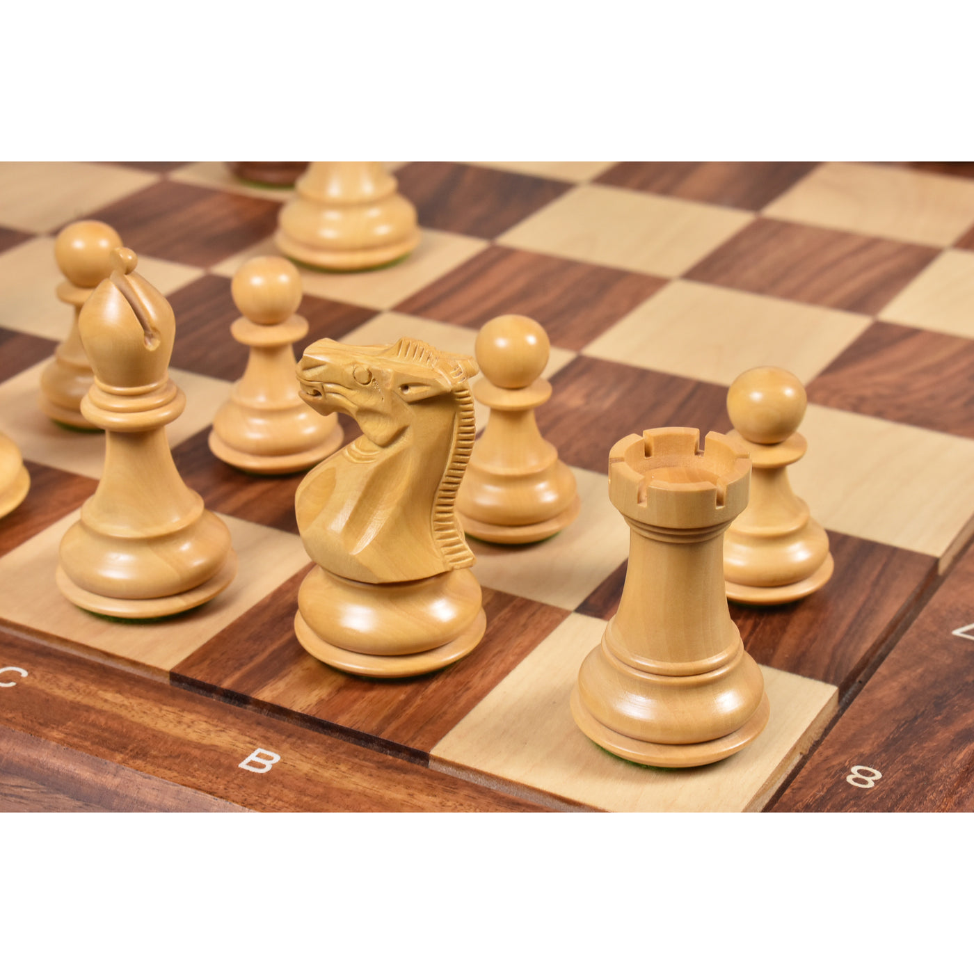 Combo of 3.6" Professional Staunton Chess Set - Pieces in Golden Rosewood with Board and Box