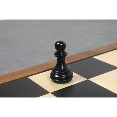 Combo of 3.8" Imperial Staunton Luxury Chess Set - Pieces in Ebony Wood with 21" Ebony Board and Box
