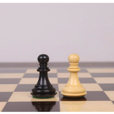 3.3" Spiraled Steed Luxury Chess Set- Chess Pieces Only - Ebony & Boxwood