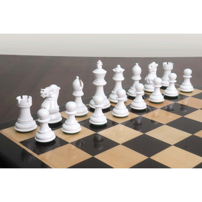 Slightly Imperfect 3" Pro Staunton Black & White Painted Wooden Chess Set - Chess Pieces Only