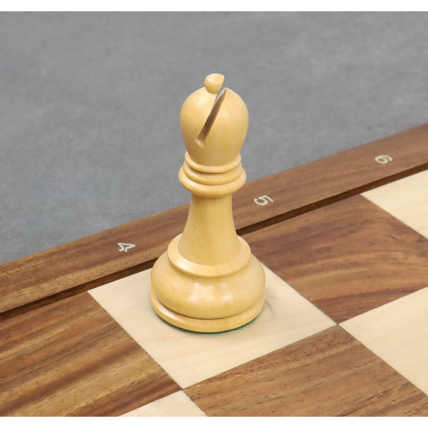 Combo of 4" Leningrad Staunton Chess Set - Pieces in Golden Rosewood with Board and Box