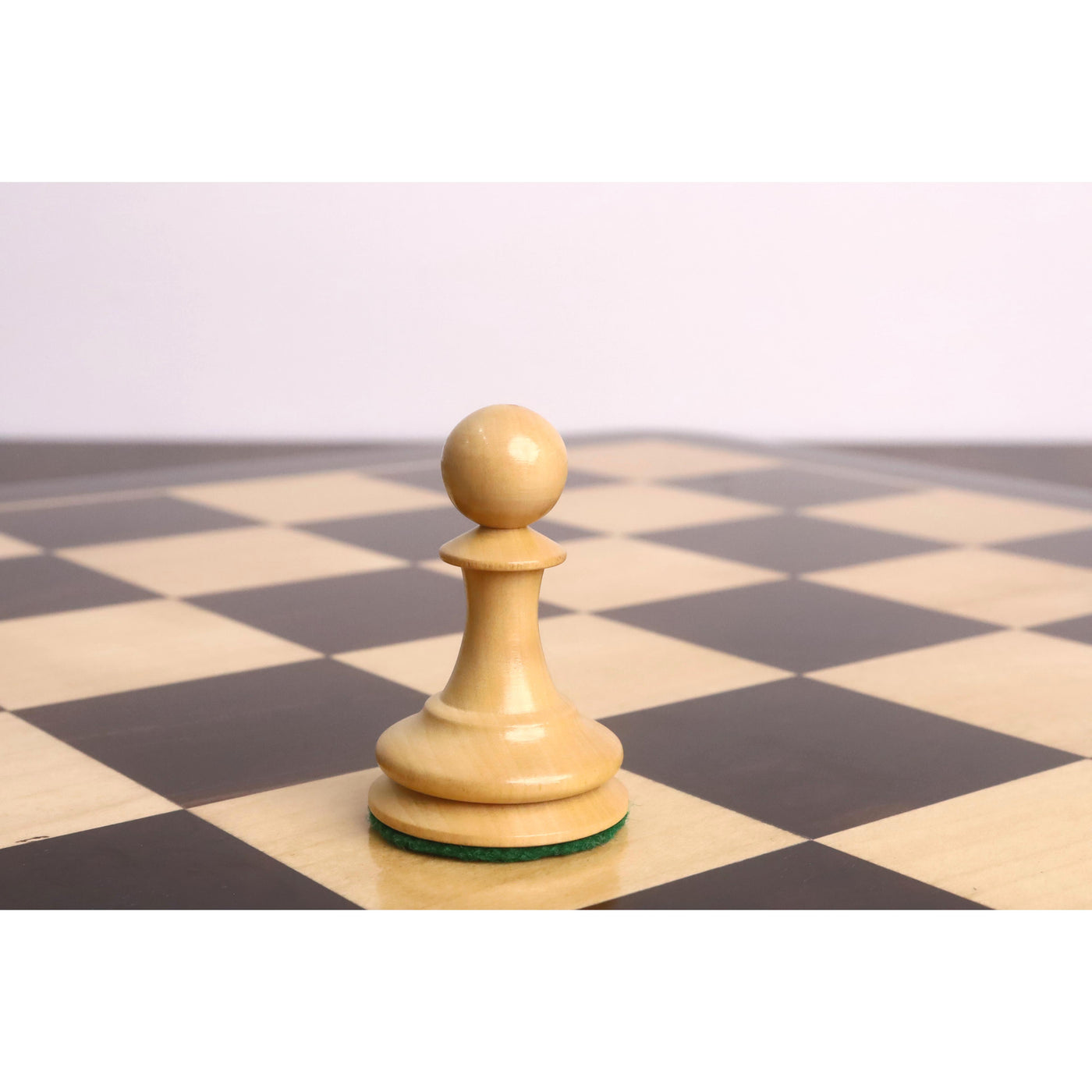 3.5" Circa 1856 Anderssen Drop Jaw Staunton Chess Set - Chess Pieces Only - Ebony & Boxwood