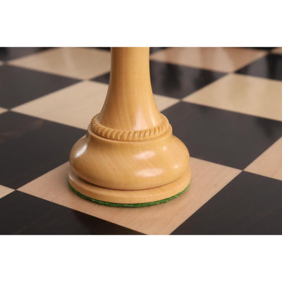 Combo of 4.3" Imperator Luxury Staunton Chess Set - Pieces in Ebony Wood with Board and Box