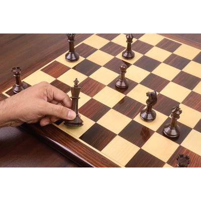 3.5" Monolith Miniature Chess Set- Chess Pieces Only - Rosewood & Boxwood