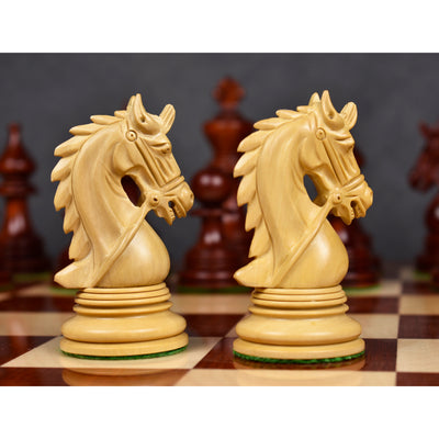 4.3" Napoleon Luxury Staunton Chess Set - Chess Pieces Only -Triple Weight Bud Rosewood