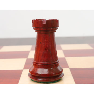 Combo of 4" Sleek Staunton Luxury Chess Set - Pieces in Bud Rose Wood with Board and Box