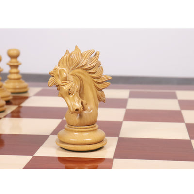 Slightly Imperfect 4.3" Marengo Luxury Staunton Chess Set- Chess Pieces Only- Bud Rosewood Triple Weight