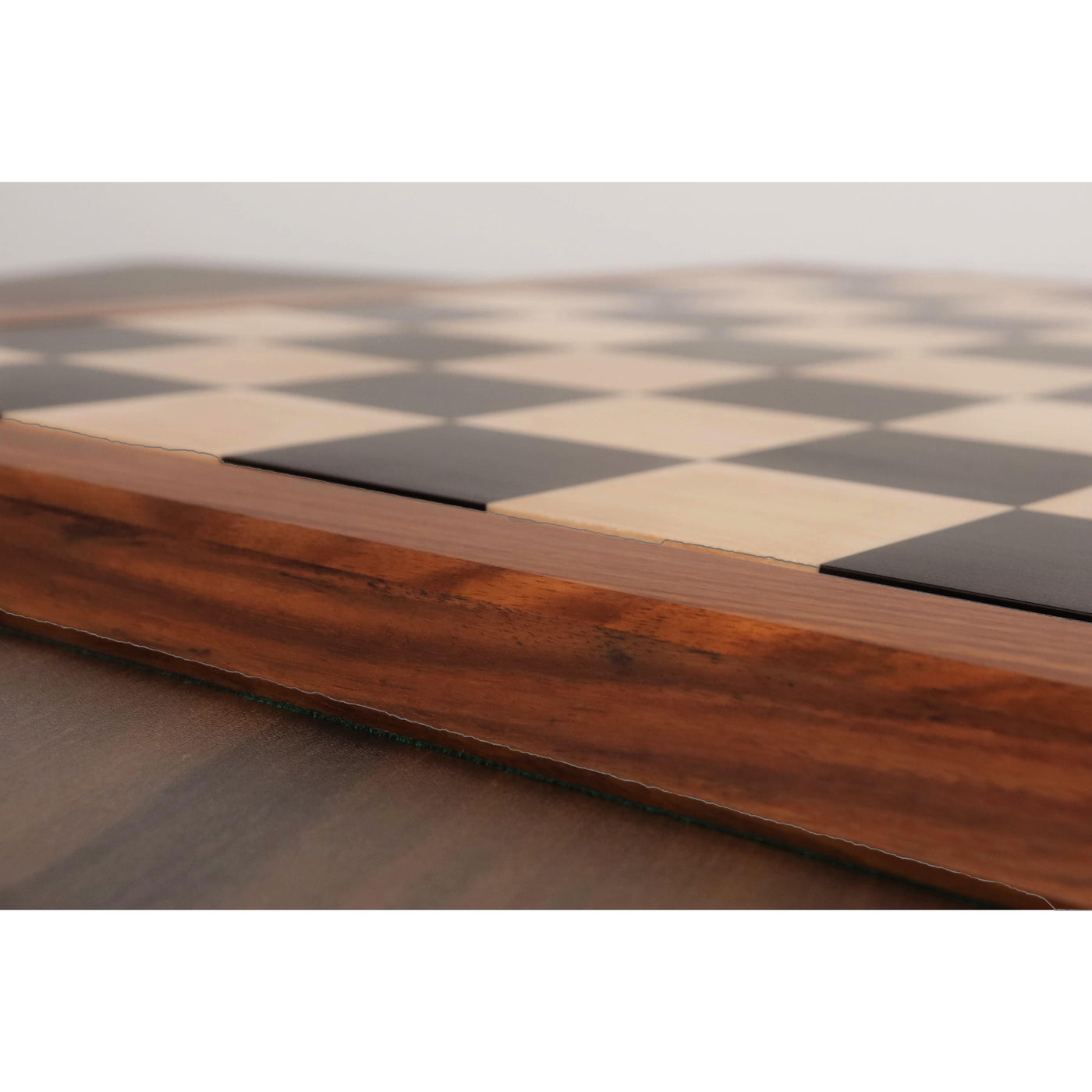 25" Players Choice Ebony & Maple Wood Chess Board- 65 mm square - Matt Finish