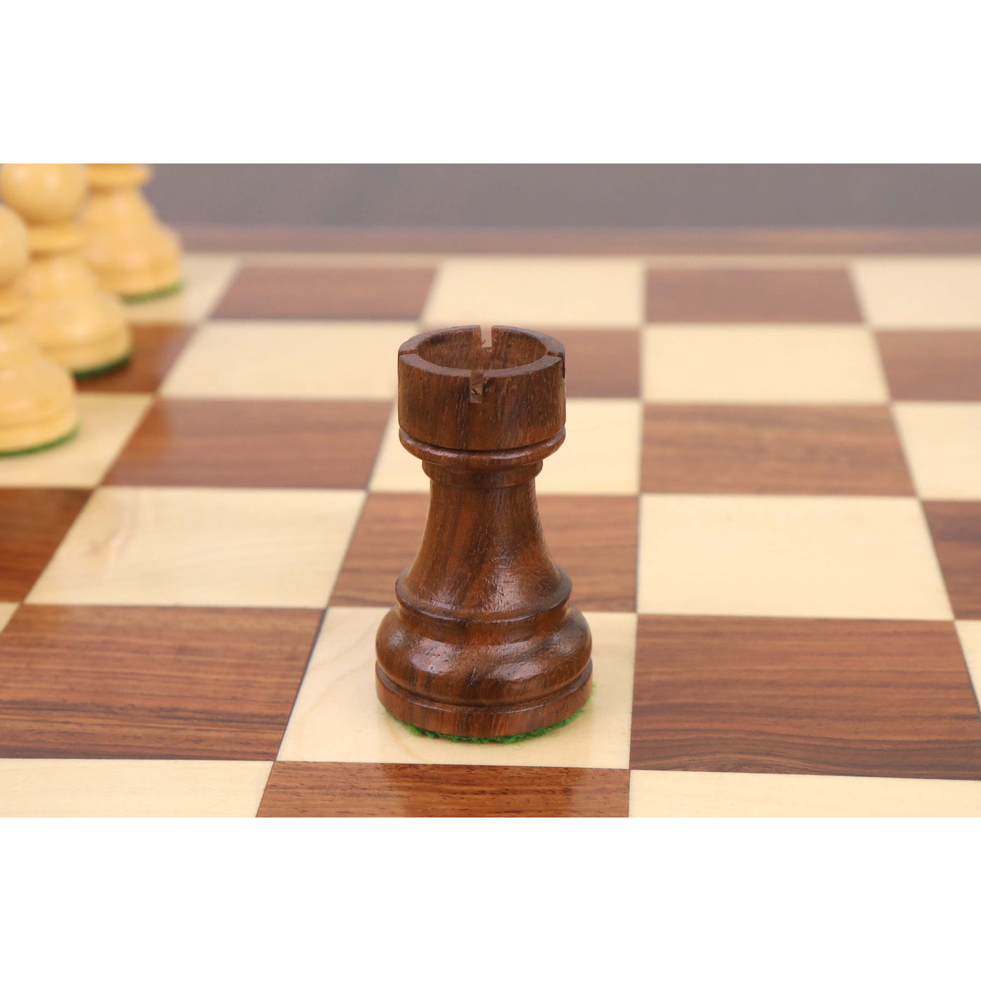 Combo of 3.3" Tournament Staunton Chess Set - Pieces in Golden Rosewood with Board and Box