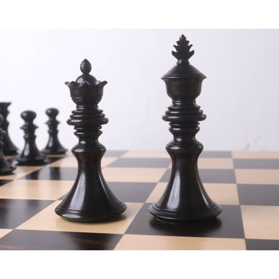 Combo of 4.3" Aristocrat Series Luxury Staunton Chess Set - Pieces in Ebony Wood & Boxwood with Board and Box