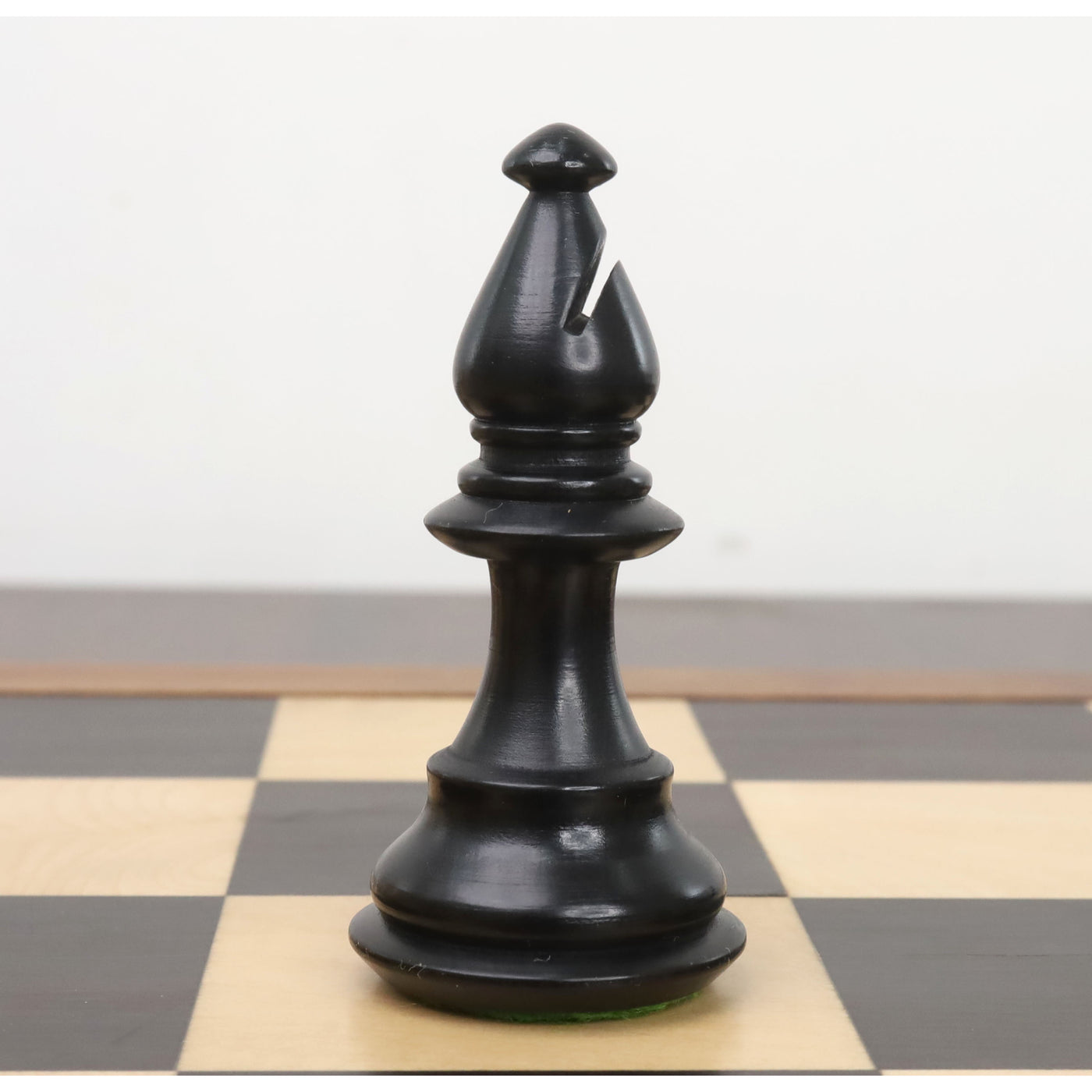 3.7" British Staunton Weighted Chess Set - Chess Pieces Only-  Ebonised Boxwood