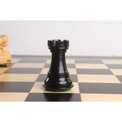 Slightly Imperfect 3.9" Professional Staunton Chess Set- Chess Pieces Only - Weighted Ebony wood