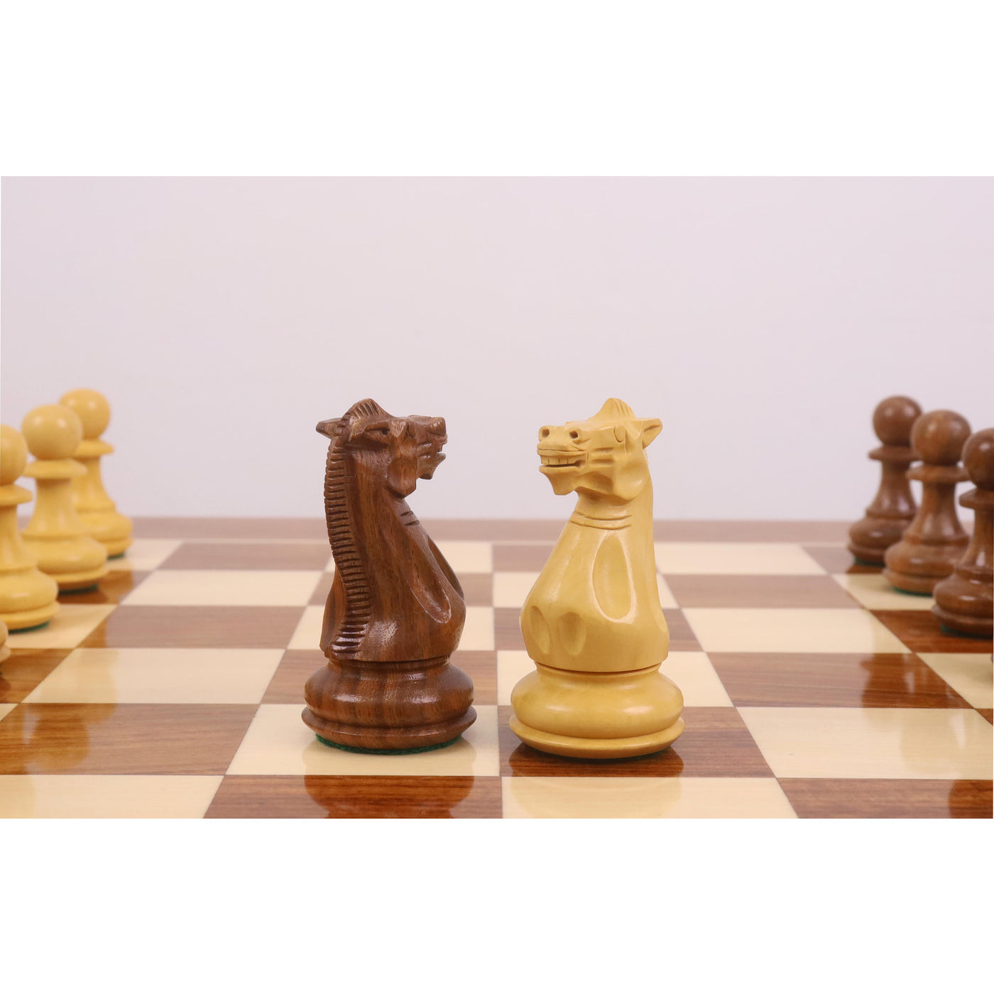 23" Tournament Chess Board Table with 4.1" Pro Staunton Weighted Wooden Chess Pieces - Golden Rosewood