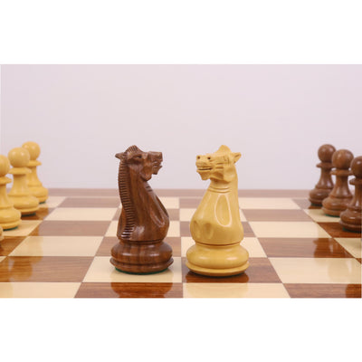 23" Tournament Chess Board Table with 4.1" Pro Staunton Weighted Wooden Chess Pieces - Golden Rosewood