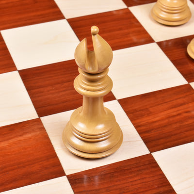 Combo of 4.6" Arthur Luxury Staunton Chess Set - Pieces in Bud Rosewood with Board and Box