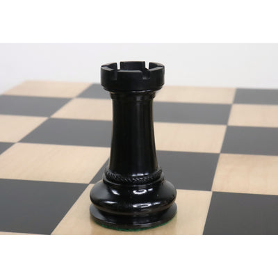 4.5" Imperator Luxury Staunton Chess Set - Chess Pieces Only - Ebony Wood -Triple Weight