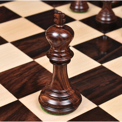 Slightly Imperfect 3.8" Imperial Staunton Luxury Chess Set- Chess Pieces Only - Weighted Rosewood