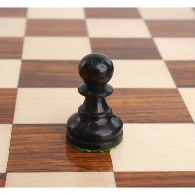 2.75" Tournament Staunton Chess Set - Chess Pieces Only - Ebonised Boxwood- Compact size