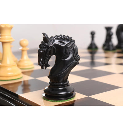 Combo of 4.3" Imperator Luxury Staunton Chess Set - Pieces in Ebony Wood with Board and Box